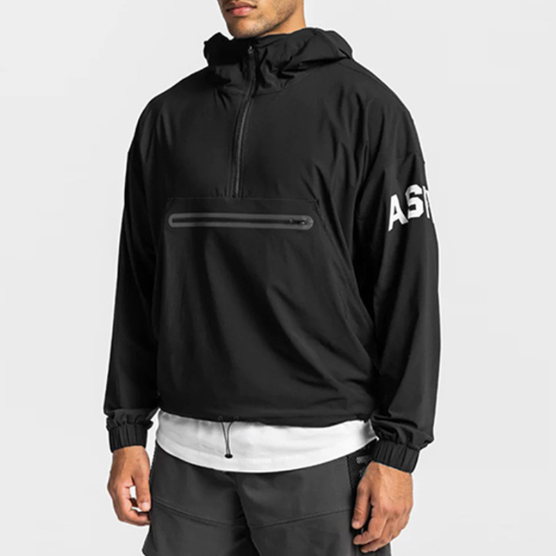 Running Gear Jacket - Giacca da Corsa con Cappuccio Antivento