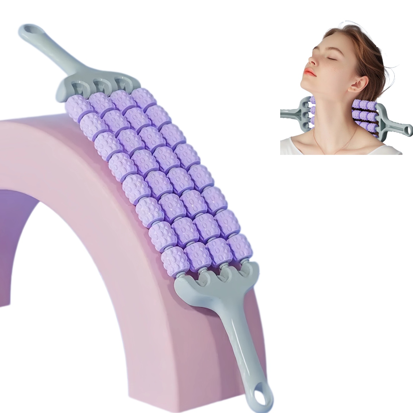 Muscle Roller Stick - Massaggiatore Yoga per Corpo e Schiena,
