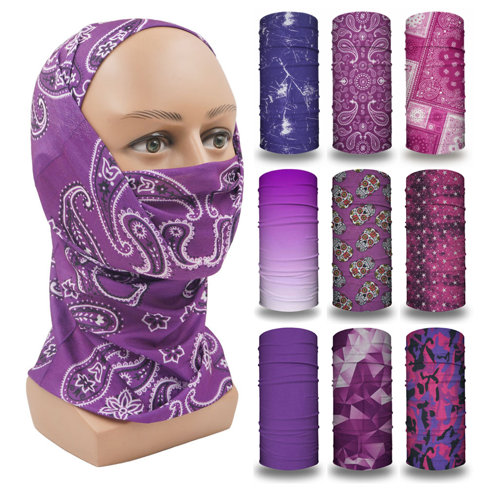 Running Gear Headband - Passamontagna viola da donna che corre