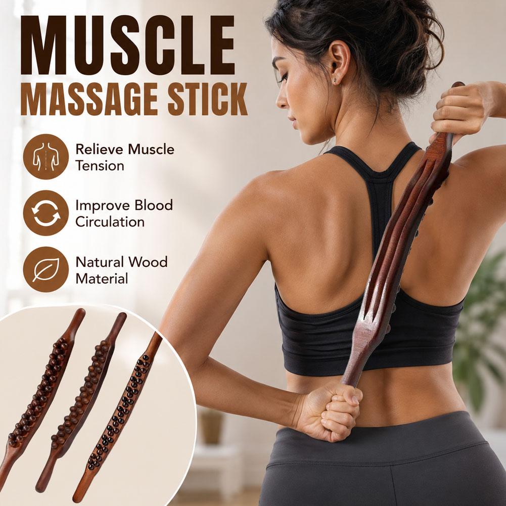Muscle Roller Stick - Bastoncino in Legno per Gua Sha,